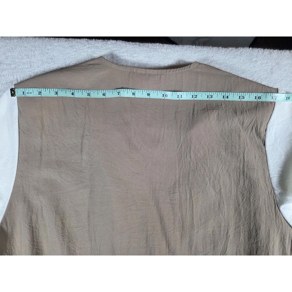 Vintage 90s Color Block Abstract Print Sleeveless Blouse Size 12 - Picture 8 of 9